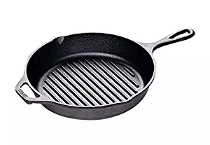 Lodge L8GP3 Cast Iron Grill Pan, 10.25-inch