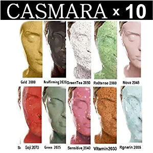 10X CASMARA Mask Premium Package (10 sets) + 1 Mixing Spatula and 1 C-Booster Skincare Sample