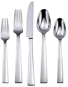 Oneida Madison Avenue 45 Piece Casual Flatware Set, 18/0 Stainless, Service for 8,Silver,45pc