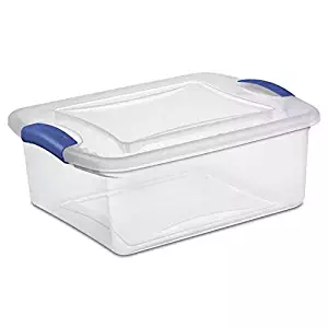 Sterilite 15 Quart Latch Box- Stadium Blue, Case of 10 (15-Quart)