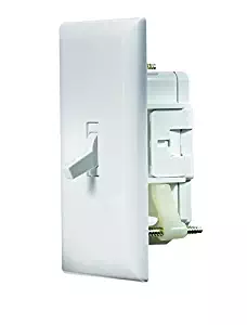 RV Designer S821, Self Contained Wall Switch with Cover Plate, White