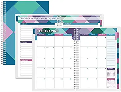 Office Depot Brand Weekly/Monthly Planner, 4" x 6", Buffalo Check, January to December 2020