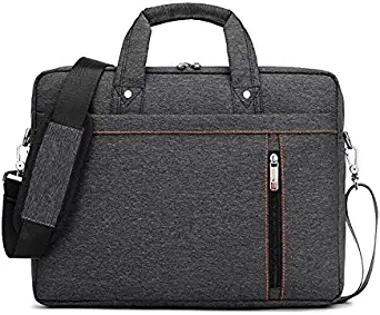 AOMAG Luxury Waterproof Nylon Durable Laptop Computer Messenger Bag Case with Convex Buffer Pad