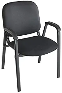 Realspace Stacking Guest Chair, Black