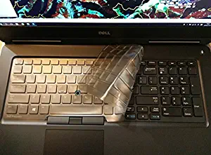 Leze - Ultra Thin Keyboard Skin Cover for Dell Latitude E5550 E5570,Precision M7510 M5520 M7710 M7720 M7520 15.6" Laptop US Layout - TPU