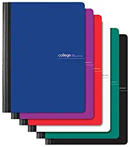 Office Depot Brand Composition Book, 7 1/4" x 9 3/4", College Ruled, 160 Pages (80 Sheets), Assorted Colors
